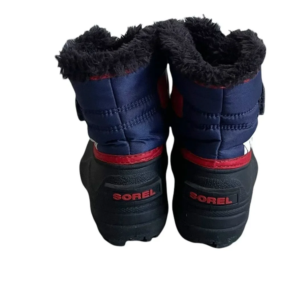 SOREL Baby Toddler Snow Commander Waterproof Winter Boot Red Blue Black 5